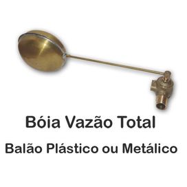 Torneira Boia Vazão Total 3/4 Balão Metal Belmar