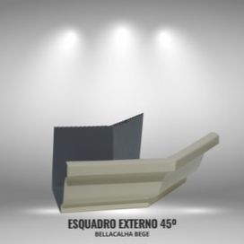Esquadro Externo 45 N.16 Bella Calha  Bege