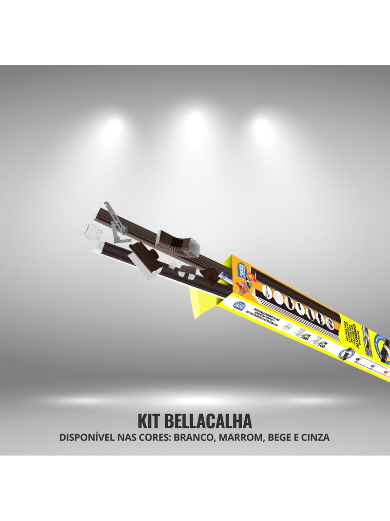 Kit-de-Calhas-Aluminio-6M-Marrom-Bella-Calha-