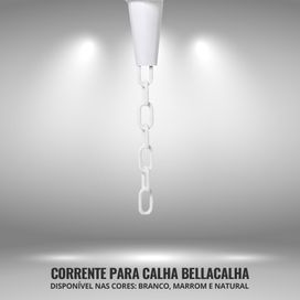Corrente Alumínio 5mts Marrom Bella Calha