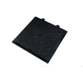 Tampão Articulado com Aro 50x50 Preto Odem