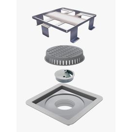 Ralo Square 10x10 Tampa Oculta 7342 Ralo Linear