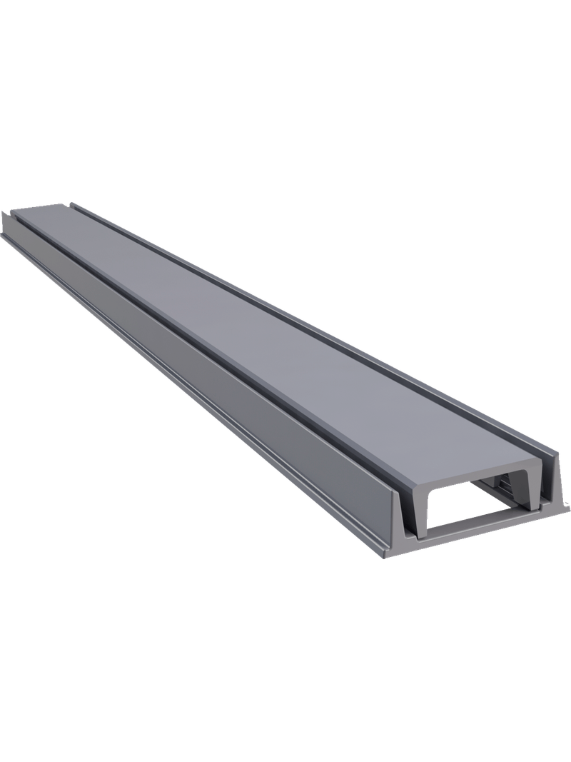 Grelha-Aluminio-Oculta-com-Caixilho-8x100-Cinza-Martelado-Gda-Fundidos