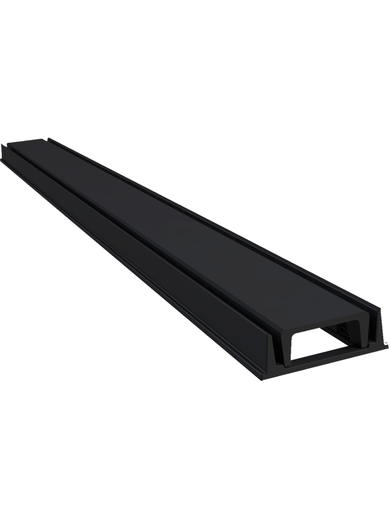 Grelha-Aluminio-Oculta-com-Caixilho-8x100-Preto-Fosco-Gda-Fundidos-
