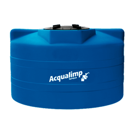 Caixa D água 3000L com Tampa Rosca Azul Acqualimp