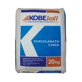 Argamassa ACII Porcelanato Interno e Externo 20Kg Kobekoll Cinza