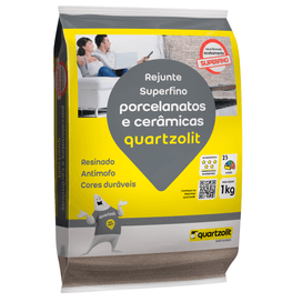 Rejunte Para Porcelanato 1 Kg Branco Quartzolit