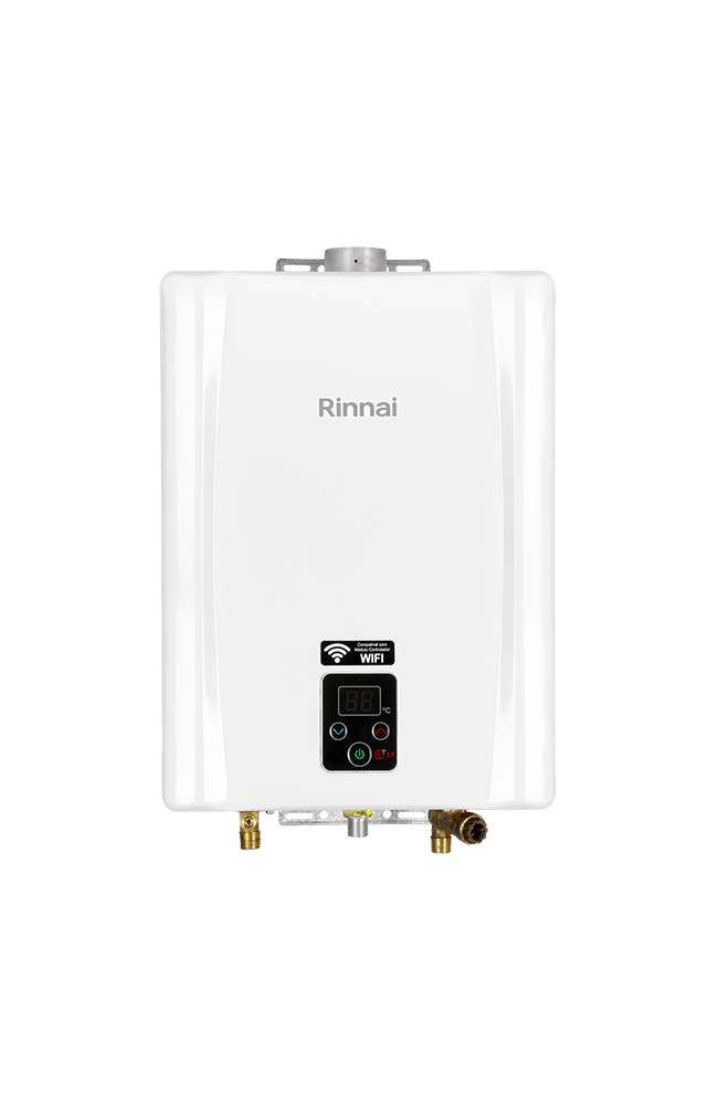 Aquecedor a Gás 17L GLP Eletrônico Branco Rinnai