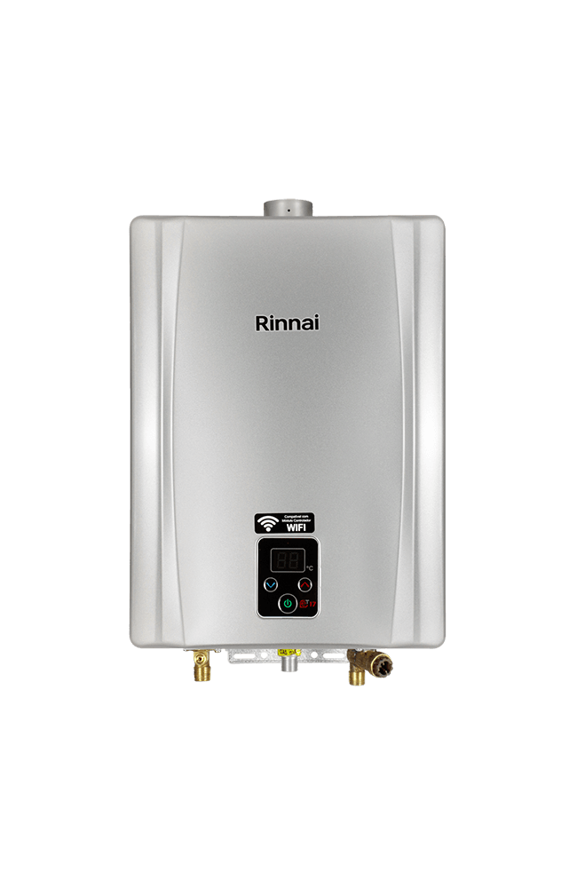 Aquecedor a Gás 17L GLP Eletrônico Prata Rinnai