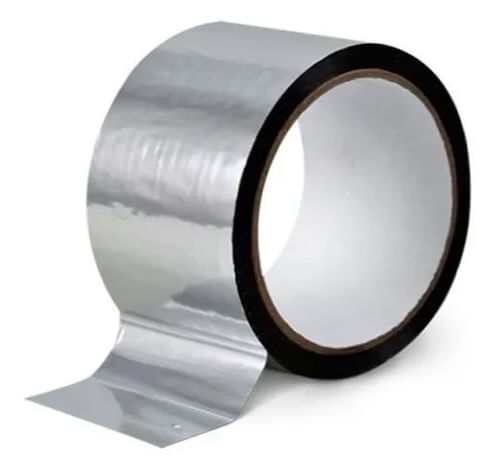 Cinta Aluminio Aluminizada Tela Autoadhesiva 50mm X 45 Mts - Abete