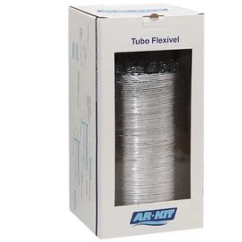 Tubo Flex Aluminizado 125mm 3metros Diâmetro 5/125mm Sictell