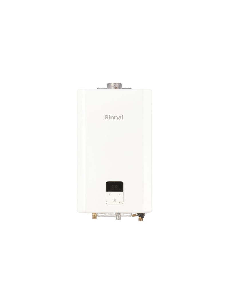 Aquecedor-a-Gas-Digital-E10-10L-GN-Exaustao-Forcada-Branco-Rinnai