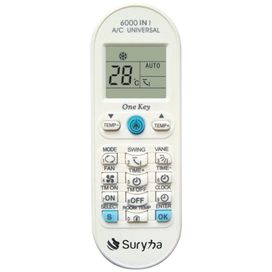 Controle Universal Split Hi Wall 6000 Branco Suryha