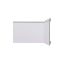 Rodapé Lev154 Mais 150x2400MM Com 2 Peças Branco Santa Luzia