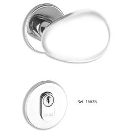 Fechadura 40 Externa Elite 1562B Roseta Cromado Haga