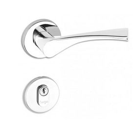 Fechadura 40 Externa Ideia 25246B Roseta Cromado Haga