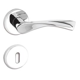 Fechadura 40 Interna Ideia 25248B Roseta Cromado Haga