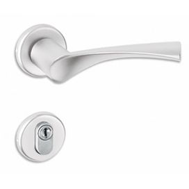 Fechadura 40 Externa Ideia 25247B Roseta Cromo Acetinado Haga