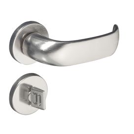 Fechadura Zamac Contemporânea Banheiro Cromada/Acetinada Pado
