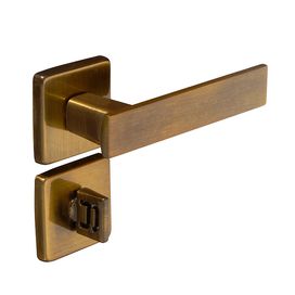 Fechadura Zamac Quadra Roseta 701/80b Banheiro Bronze Oxidado Pado