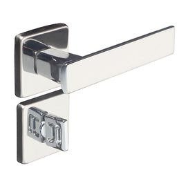 Fechadura Quadrada Zamac para Banheiro Cromado Pado