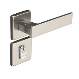 Fechadura Zamac Quadra Roseta 701/80e Externa Cromado/Acetinado Pado