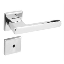 Fechadura 55 WC 454 Roseta Inox Polido La Fonte
