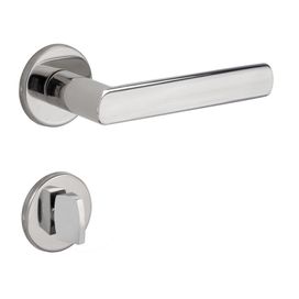 Fechadura 55 WC 892 Roseta Inox Polido La Fonte