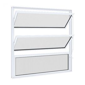 Janela Basculante 60x60 Sem Grade Aluminium