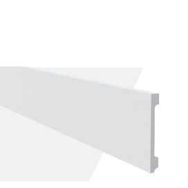 Rodapé Poliestireno WB15 18x150x2400mm Branco Gart