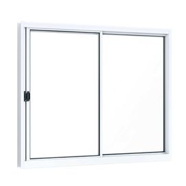 Janela 100X100 2 Folhas Móveis sem Grade Aluminium Branco Ullian Portas
