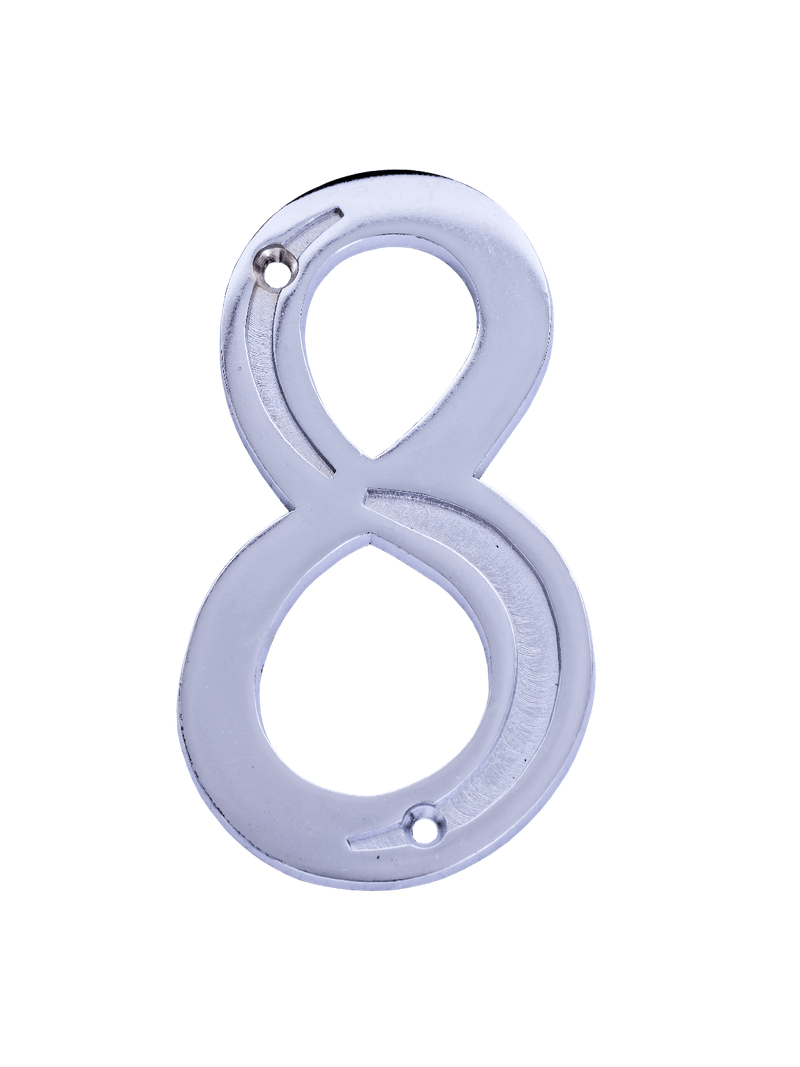 Numero-8-Residencial-Zamac-Cromado-Isero