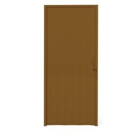 Porta Sanfonada PVC 100cm X 2,10m Mogno Plastilit