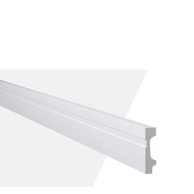 Rodapé Poliestireno FB7-BR Branco Gart