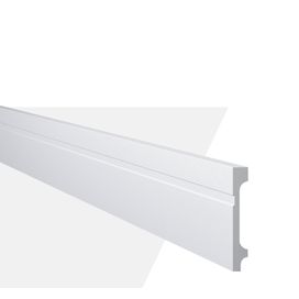 Rodapé Poliestireno FB11-BR Branco Gart