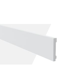 Rodapé Poliestireno WB11-BR Branco Gart