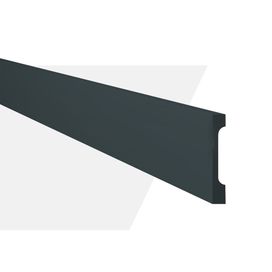 Rodapé Poliestireno FN7-PR Preto Gart