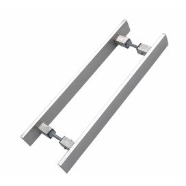 Puxador de Porta Retangular 40x10x400MM em Inox Polido Reis Inox