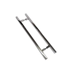 Puxador de Porta Quadrado 25x25x800MM Inox Polido Reis Inox