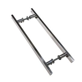 Puxador de Porta em Alumínio Polido Maciço 25x8x400x300mm Reis Inox