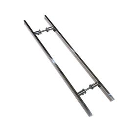 Puxador de Porta em Alumínio Polido Maciço 25x8x600x400MM Reis Inox