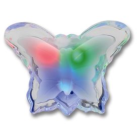 Luminária Noturna LED Borboleta RGB Bronzearte