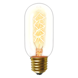 Lâmpada Filamento De Carbono T45 40W 127V Taschibra