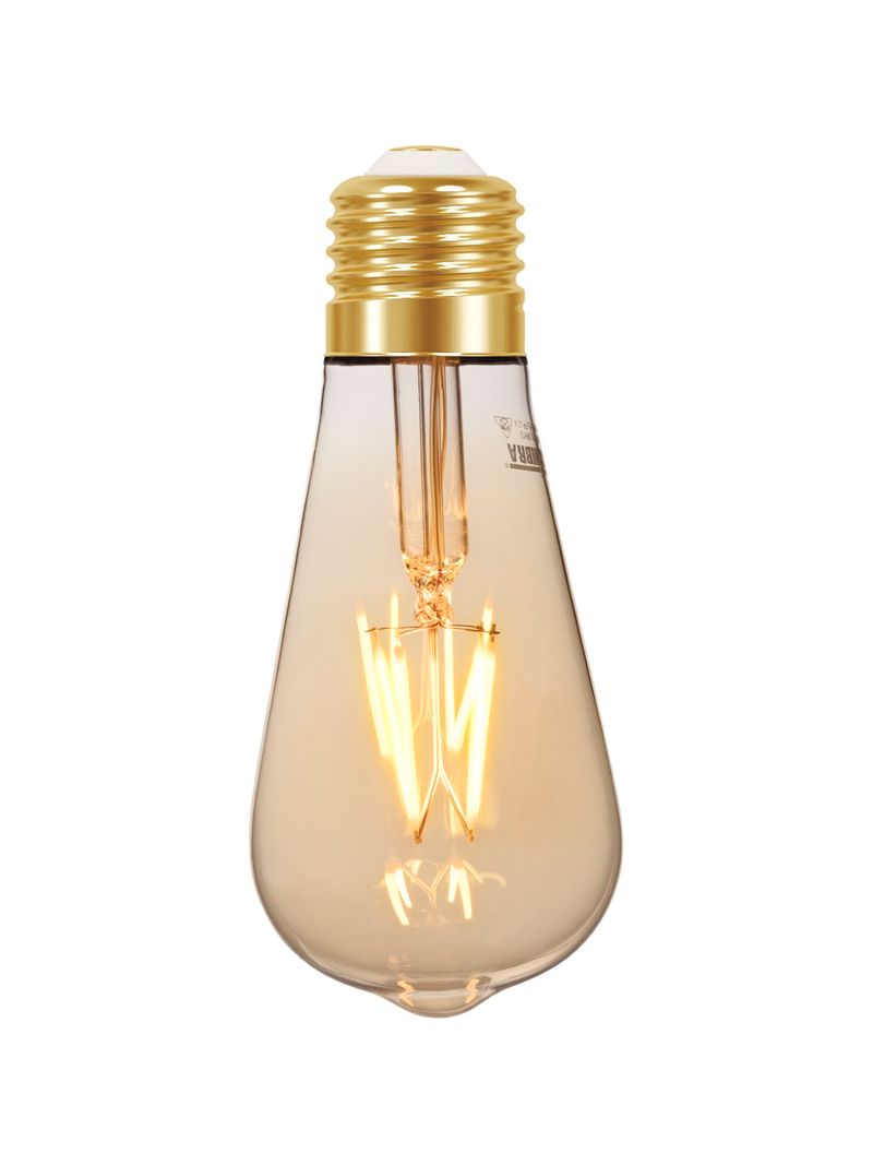Lampada-Filamento-Led-Vintage-Dimerizavel-4W-ST64-Ambar-Taschibra