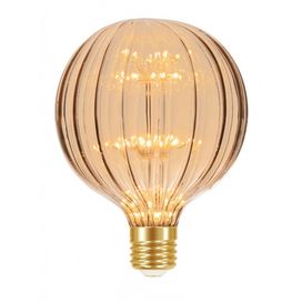 Lâmpada Fireworks Led Vintage G125 Bivolt Âmbar Taschibra