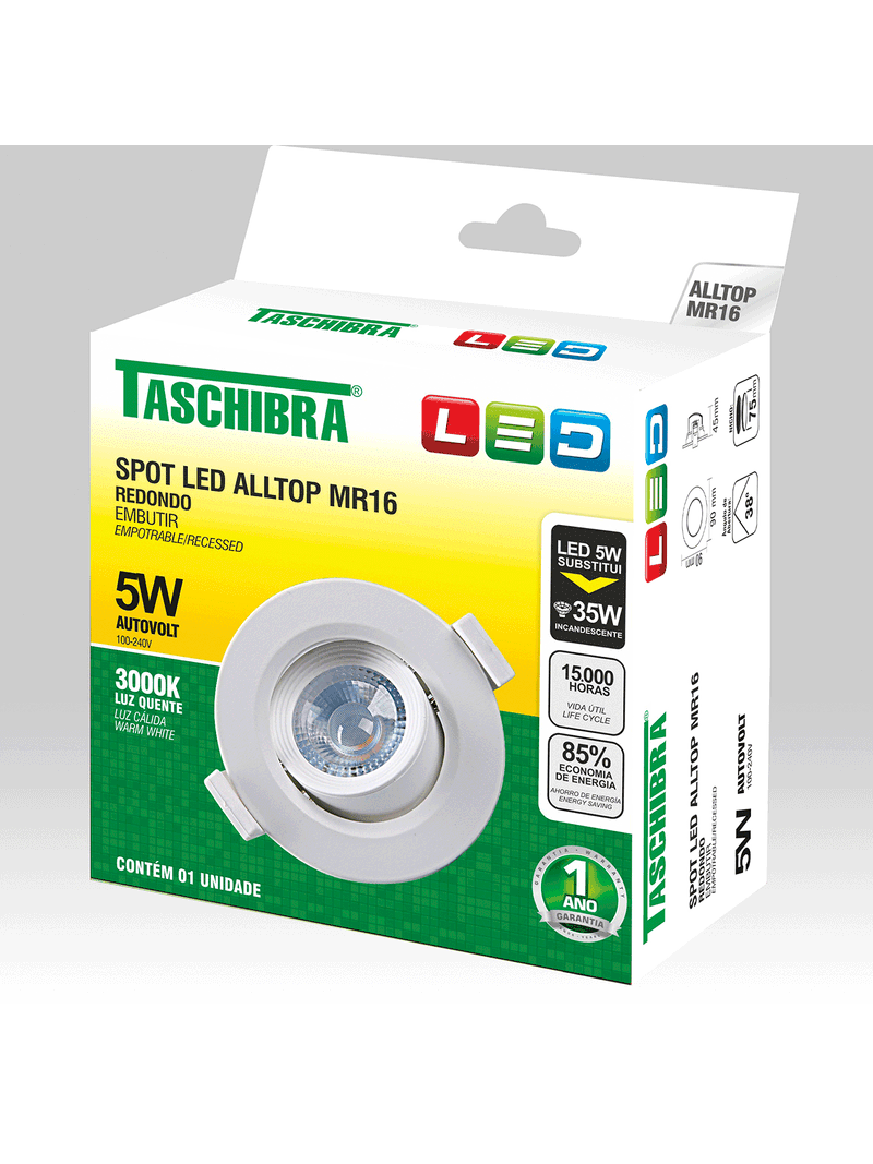 Spot-Led-Embutir-Redondo-MR16-5W-3000K-38º-Alltop-Taschibra