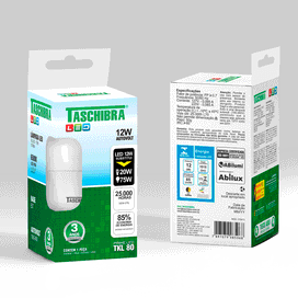 Lâmpada Led TKL80 12W 6500K Taschibra