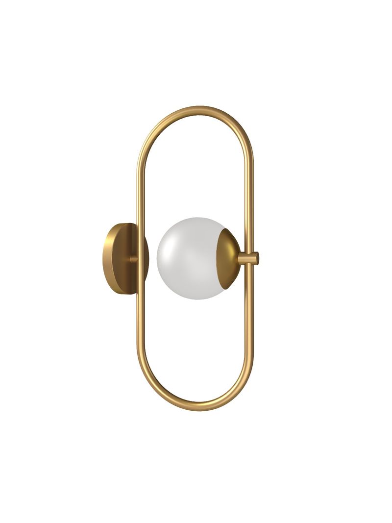 Arandela-Globe-IV-1XG9-9W-Dourado-Orluce