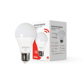 Lâmpada Led WI-FI Decor Smarteck 7W RGBW Bivolt Steck