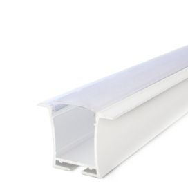 Perfil Alumínio Embutir 36MM 1M Branco Gaya